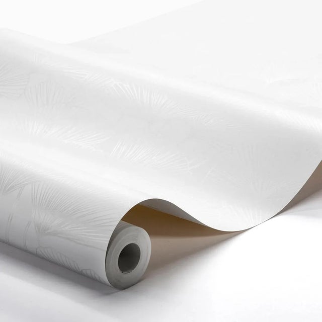 This stylized rendering of delicate ginkgo-leaf motifs adds just the right amount of hushed pattern to any room. This...