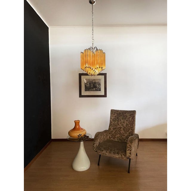 Modern Quadriedri Glass Chandelier, 1990s For Sale - Image 16 of 18