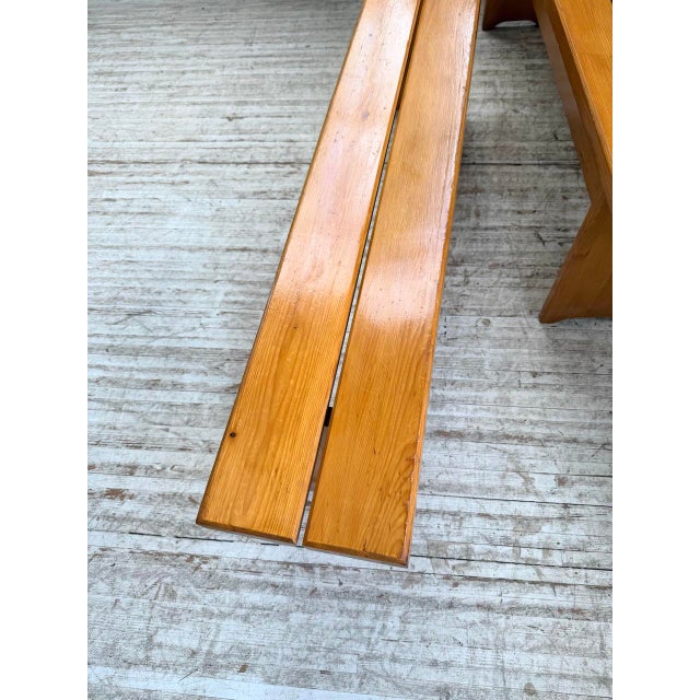 Pine Benches by Charlotte Perriand for Les Arcs, 1970s, Set of 2 For Sale - Image 16 of 18