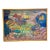Vintage 60s Molly Schiff Pastel Colorful Abstract Whimsical Landscape Oil Painting on Canvas For Sale