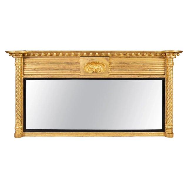 Regency Giltwood Ovemantle Mirror For Sale - Image 9 of 9