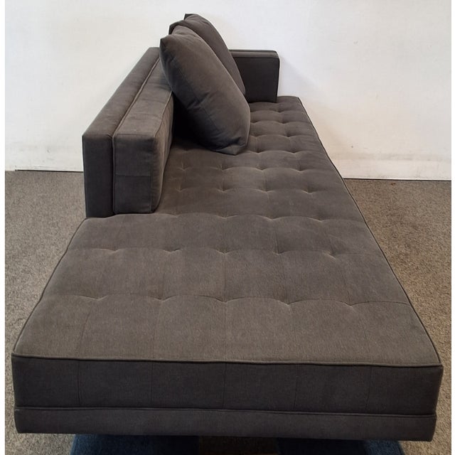 Custom One-Arm Sofa Chaise For Sale - Image 4 of 4
