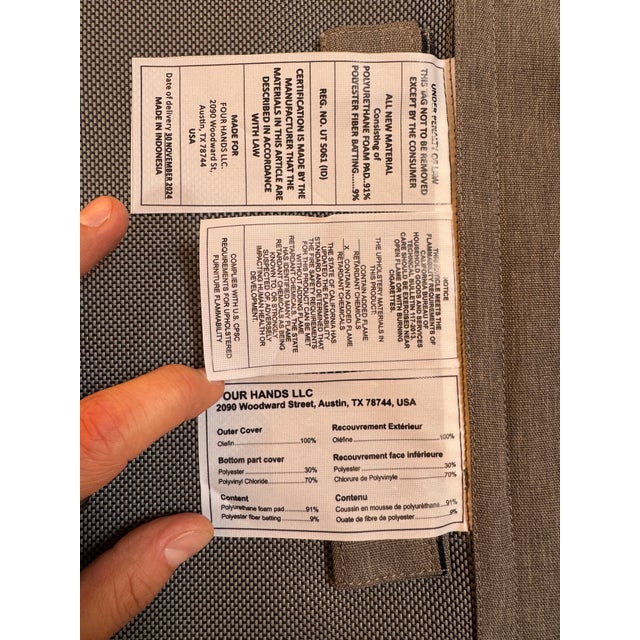 Four Hands Porto Outdoor Bar Stools, Pair For Sale - Image 12 of 12