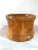 A substantial handcrafted rustic solid wood bowl with great aged patina.