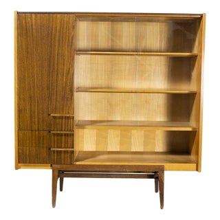 Large Mid-Century Glass Fronted Cabinet from UP Zavody, 1960s For Sale