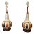 Pair of 1970s Mid-Century Ceramic Lamps For Sale