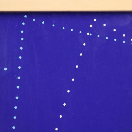 Blue Michele Zaza, Untitled, Mixed Media, Framed For Sale - Image 8 of 14