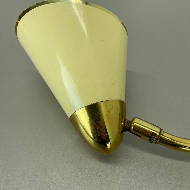 Scissors Wall Light in Brass and Metal from Sis Leuchten, Germany, 1950s For Sale - Image 15 of 17
