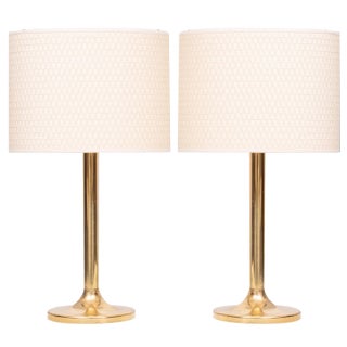 Brass Table Lamps from Sölken Leuchten, Germany, 1970s, Set of 2 For Sale