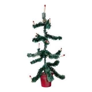 Small Vintage German Feather Tree For Sale