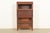 A beautiful antique Mission or Arts & Crafts period barrister bookcase with drop front secretary desk In the manner of...