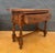 Brown 1940s Spanish Renaissance Low Console Table with Carved Front and Single Drawer For Sale - Image 8 of 13
