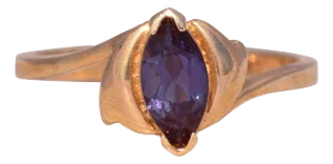 The Alexandrite Enchantment: Lab-Grown Alexandrite Ring in Yellow Gold