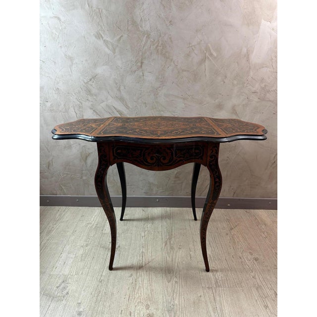 Wood Napoleon III Serving Table, 1870s For Sale - Image 7 of 18