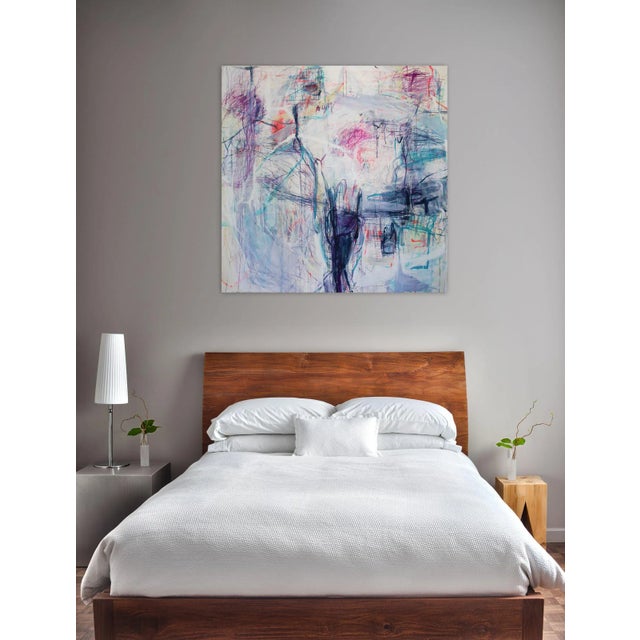 Acrylic and pastel on un-stretched canvas Edition: Unique, Unframed. This artwork is on un-stretched canvas as per the...