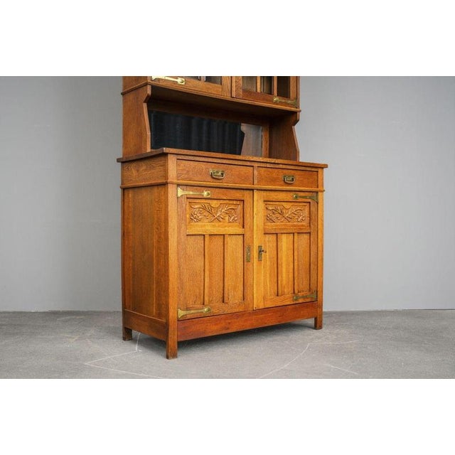 Art Nouveau Sideboard in Oak, Early 20th Century For Sale - Image 10 of 18