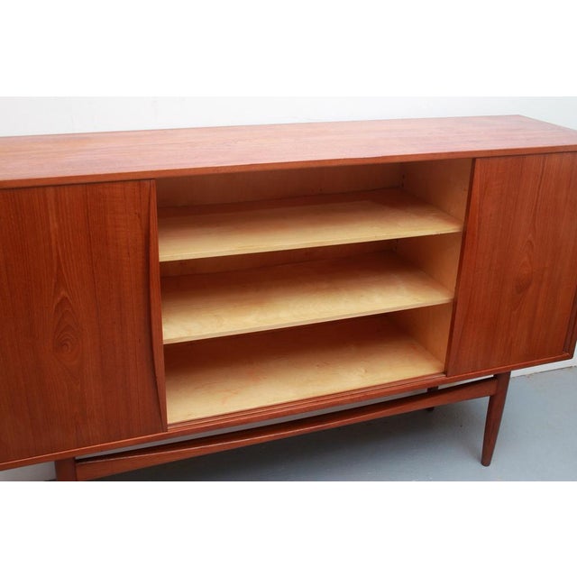 Sideboard in Teak with Sliding Doors, 1965 For Sale - Image 11 of 18
