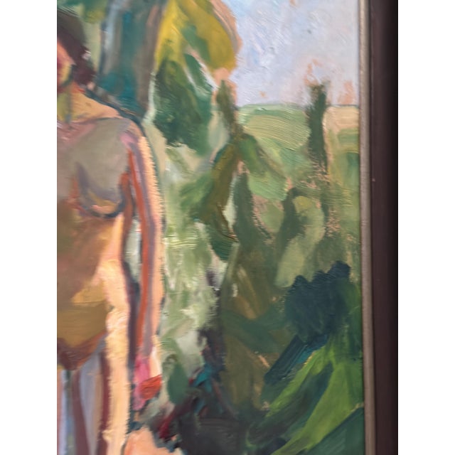 Mid-Century Modern Clara-Eva Dahlbom, Standing Nude Woman, 1960s, Oil on Panel For Sale - Image 3 of 15