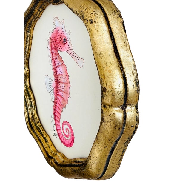 This charming pink seahorse, brought to life through delicate linework, layered blush tones, and beautifully painted...