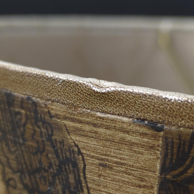 Vintage Stiffel Drum Barrel Shade Botanical Garden Cyrus Clark For Sale - Image 12 of 12