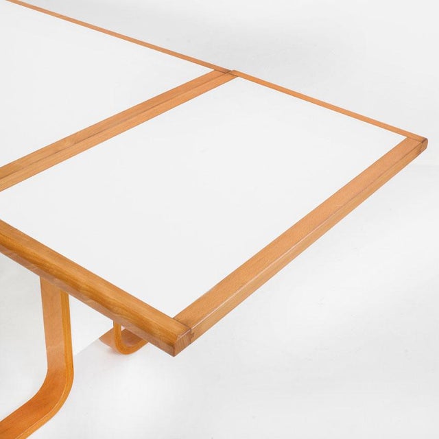 Vintage Scandinavian Beechwood Table with Extension, Sweden, 1980s For Sale - Image 12 of 15