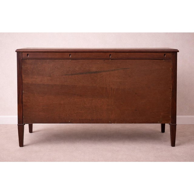 Wood Antique Inlaid Mahogany Three-Drawer Dresser With Original Patina For Sale - Image 7 of 9