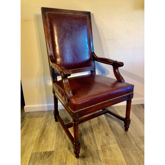 American Gorgeous Cherrywood Dining Room Table With Ten 10 Chairs - Set of 11 For Sale - Image 3 of 8