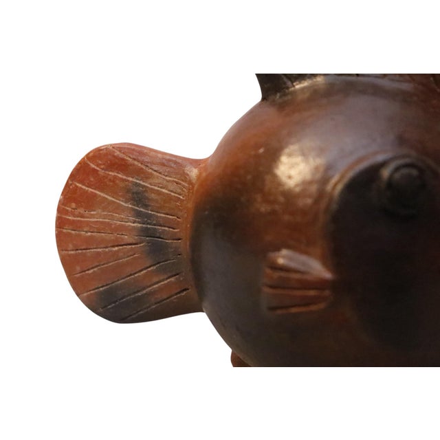 Late 20th Century Gunnar Nylund for Rörstand Style Ceramic Fish Ashtray For Sale - Image 5 of 8