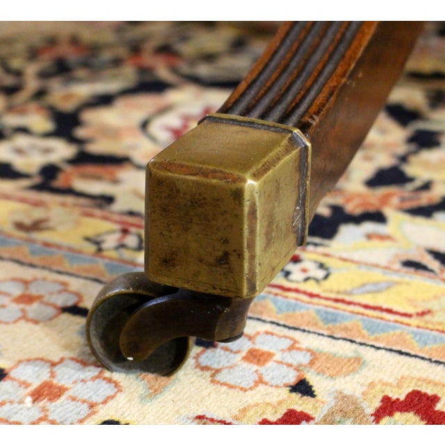 C. 1930 English Georgian Style Double Pedestal Dining Table For Sale - Image 4 of 6