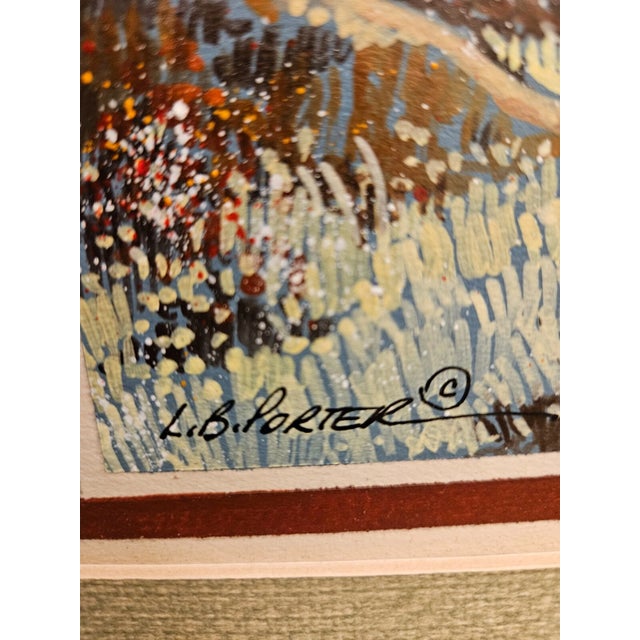 1980s Original Watercolor Gouache. "The New Season" by L.B. Porter For Sale In Los Angeles - Image 6 of 6