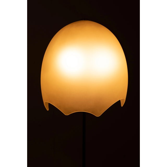 1980s Floor Lamp with Eggshell Shade, 1980s For Sale - Image 5 of 12