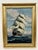 T. Bailey “Full Sail Ship at Sea” Oil Painting in Gilt Frame – 12.5” X 17” For Sale - Image 4 of 4