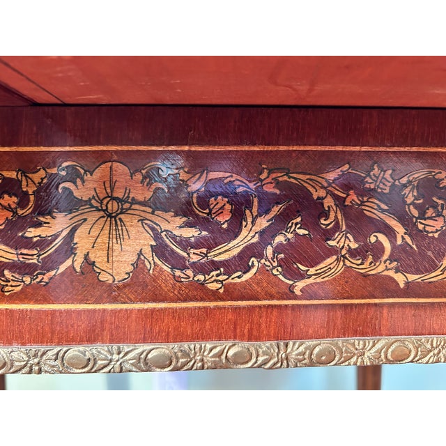 Early 20th Century 20th Century French Louis XVI-style Marquetry Game Table For Sale - Image 5 of 16