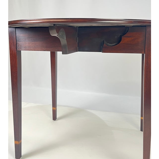 Late 20th Century Federal Style Mahogany Pembroke Table by Henkel Harris For Sale - Image 13 of 16