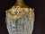 1970s 1970 French Louis XVI Gold Bronze Crystal Chandelier Lantern - 1 Pc For Sale - Image 5 of 11