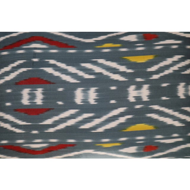 Contemporary Gray Handmade Silk Throw Pillow & Down Insert For Sale - Image 4 of 11