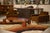 Vintage Coffee Table in Leather, 1950s For Sale - Image 4 of 10
