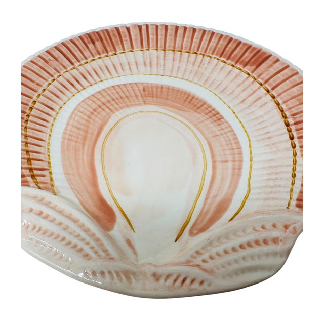 Ceramic Vintage 1976 Fitz & Floyd "Coquille" Figural Shell Plates - Set of 11 For Sale - Image 7 of 16