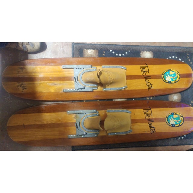 Cypress Gardens Wooden Water Skis Chairish