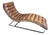 Tan Leather & Steel Chaise Lounge from Timothy Oulton, 2010s For Sale