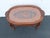 Heavy Hand Carved Cameo Coffee Table With Glass Top Serving Tray 6644 For Sale - Image 4 of 17