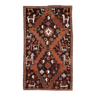 Galerie Shabab Collection Early 20th Century Turkish Anatolian Throw Rug For Sale
