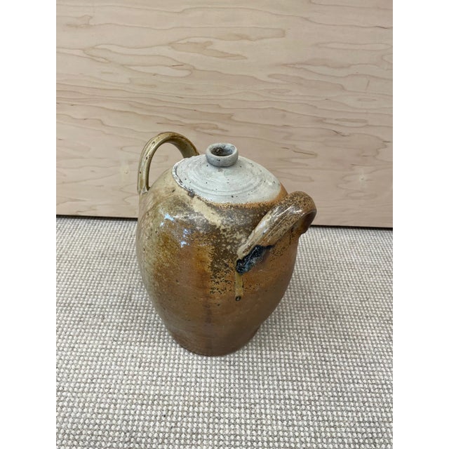 Beige Vintage Mid-Century French Provincial Stoneware Pottery, Jar/Jug/Vase/Vessel For Sale - Image 8 of 8