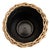 Farmhouse Artifacts Rattan Round Planter with Black Plastic Insert, Natural, 11" For Sale - Image 3 of 9