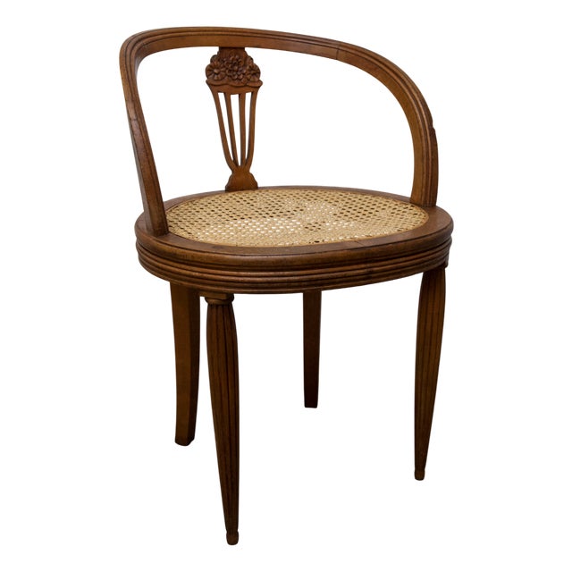 Vintage Louis XVI Style Chair with Cane Seat, 1890s For Sale