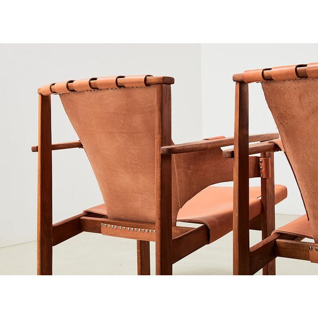 Brown Vintage Trienna Lounge Chairs by Carl-Axel Acking for Nordiska Kompaniet, Sweden, 1960s, Set of 2 For Sale - Image 8 of 11