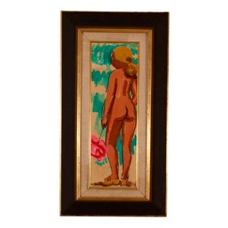 Knut Norman, Inga, 1960s, Oil on Panel, Framed For Sale