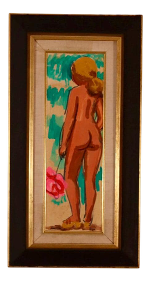 Knut Norman, Inga, 1960s, Oil on Panel, Framed
