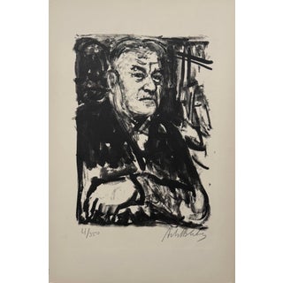 Arbit Blatas, Lithuanian French Artist Arbit Blatas Lithograph Fernand Leger School of Paris, 1962 For Sale
