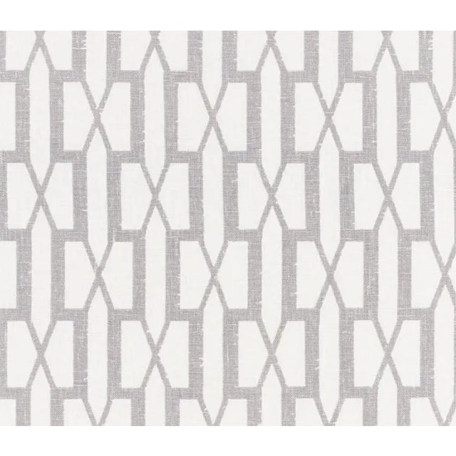 An updated trellis pattern that's handsome yet delicate. Also available as a wallcovering. Sold as a 2-yard minimum....